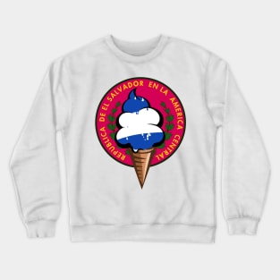 El Salvador flag ice cream Crewneck Sweatshirt